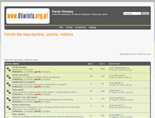 Tablet Screenshot of forum.oswiata.org.pl